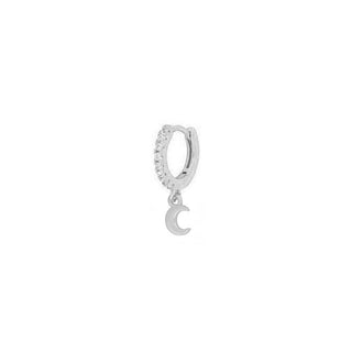 Pendiente Jadd Moon Silver