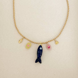 Loa Blue Gold Charm