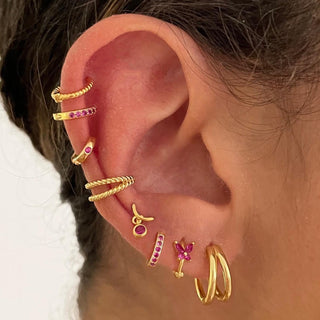 Uma Pink Gold Earrings