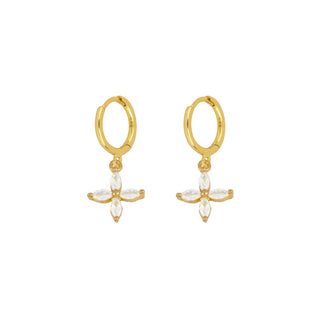 Moli White Gold Earrings