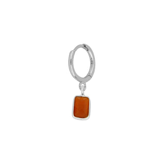 Val Coral Silver Earring