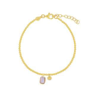 Lao Violet Gold Bracelet
