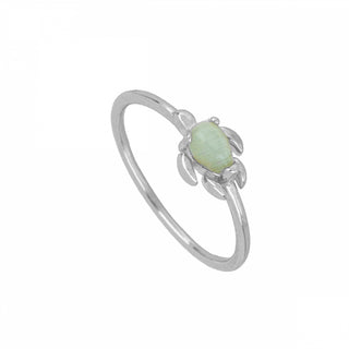 Clo Green Silver Ring