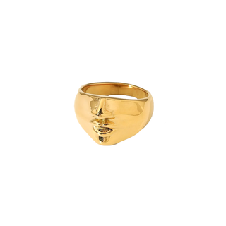 Face Gold Ring