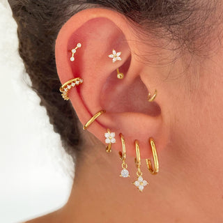 Numa White Gold Earrings