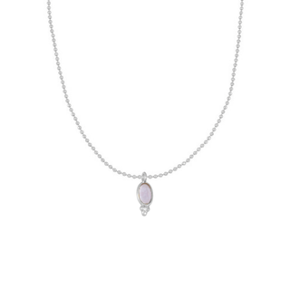 Bacu Violet Silver Necklace