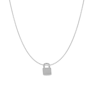 Lock Silver Necklace