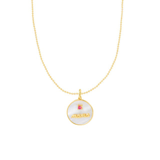 Mama Pink Gold Necklace