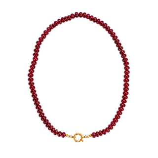 Collar Mina Burgundy Gold