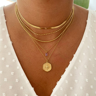 Val Violet Gold Necklace