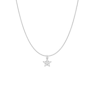 Star White Silver Necklace