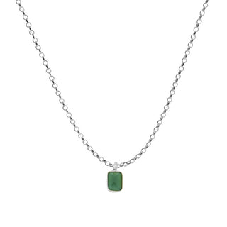 Val Green Silver Necklace