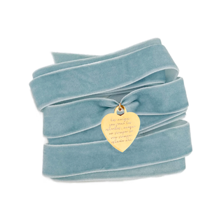 Charm Corazón Lazo Blue Gold