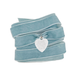 Charm Corazón Lazo Blue Silver