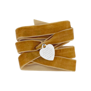 Charm Corazón Lazo Camel Silver