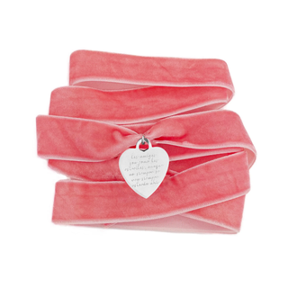 Charm Corazón Lazo Rose Silver