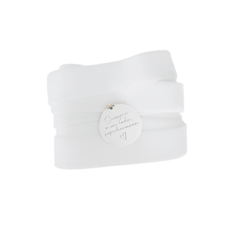 Charm Base Lazo White Silver