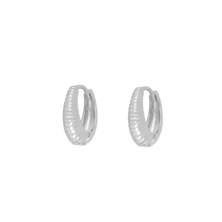 Mini Hane Silver Earrings
