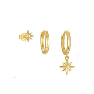 Pendientes Galaxy Gold