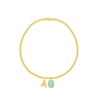 Cloe Blue Gold Bracelet