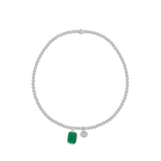Lao Green Silver Bracelet