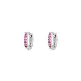 Uma Pink Silver Earrings