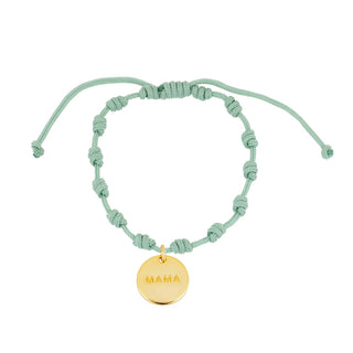Mama Aqua Gold Bracelet
