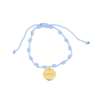 Mama Blue Gold Bracelet