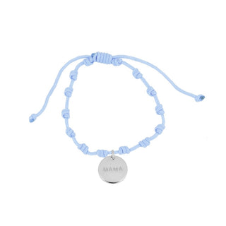 Mama Blue Silver Bracelet