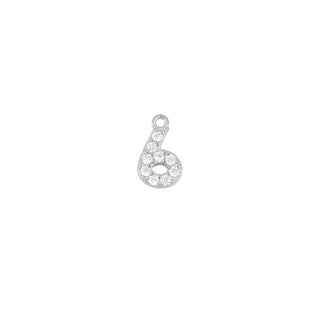 Shine Number Silver Charm