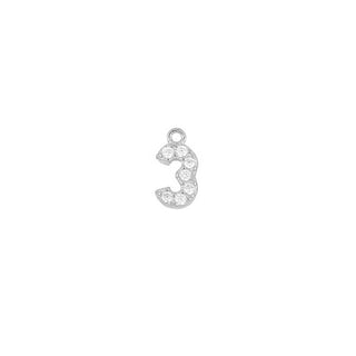 Shine Number Silver Charm