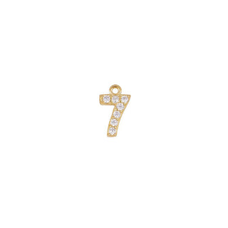Charm Shine Number Gold