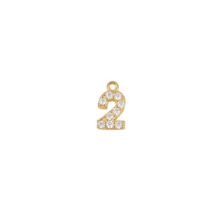 Charm Shine Number Gold