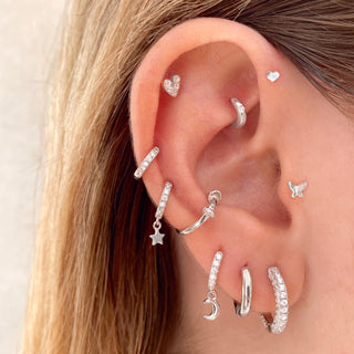 Jaud Star Silver Earrings