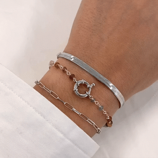 Eira Tourmaline Silver Bracelet