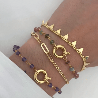 Eira Tourmaline Gold Bracelet