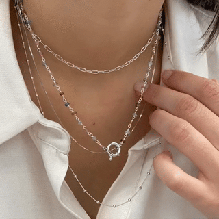Eira Tourmaline Silver Necklace