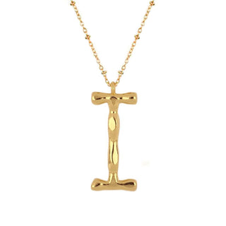 Big Letter Gold Necklace