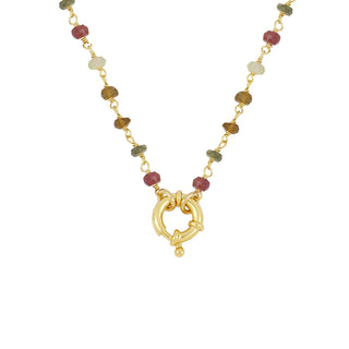 Eira Tourmaline Gold Necklace