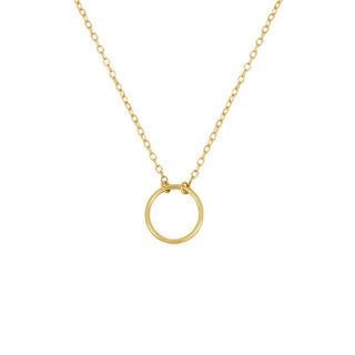 Mini Circle Gold Necklace