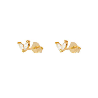 Dois White Gold Earrings