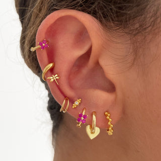 Sion Pink Gold Earrings