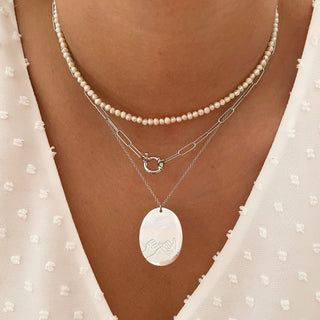Collar Pearls Silver