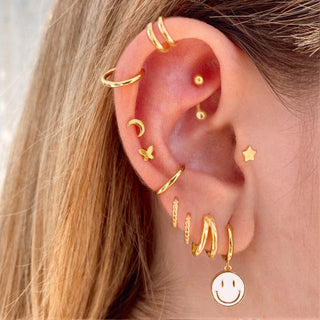 Lena Curved Gold Piercing
