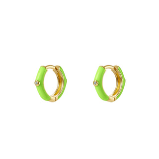 Coney Lime Gold Earrings