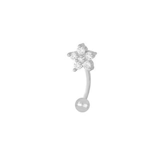 Piercing Tanger Curved Silver