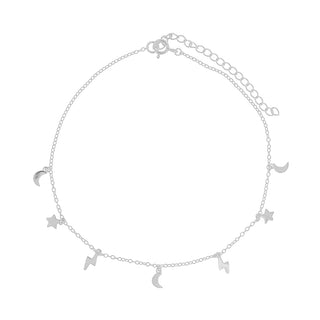 Space Silver Anklet