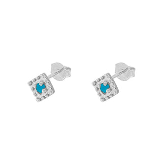 Sira Turquoise Silver Earrings