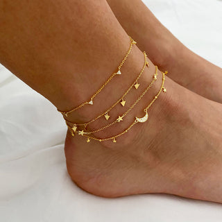 Galaxy Gold Anklet