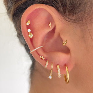 Base 18 Gold Earrings